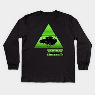 Alien Nostromo spaceship green Kids Long Sleeve T-Shirt